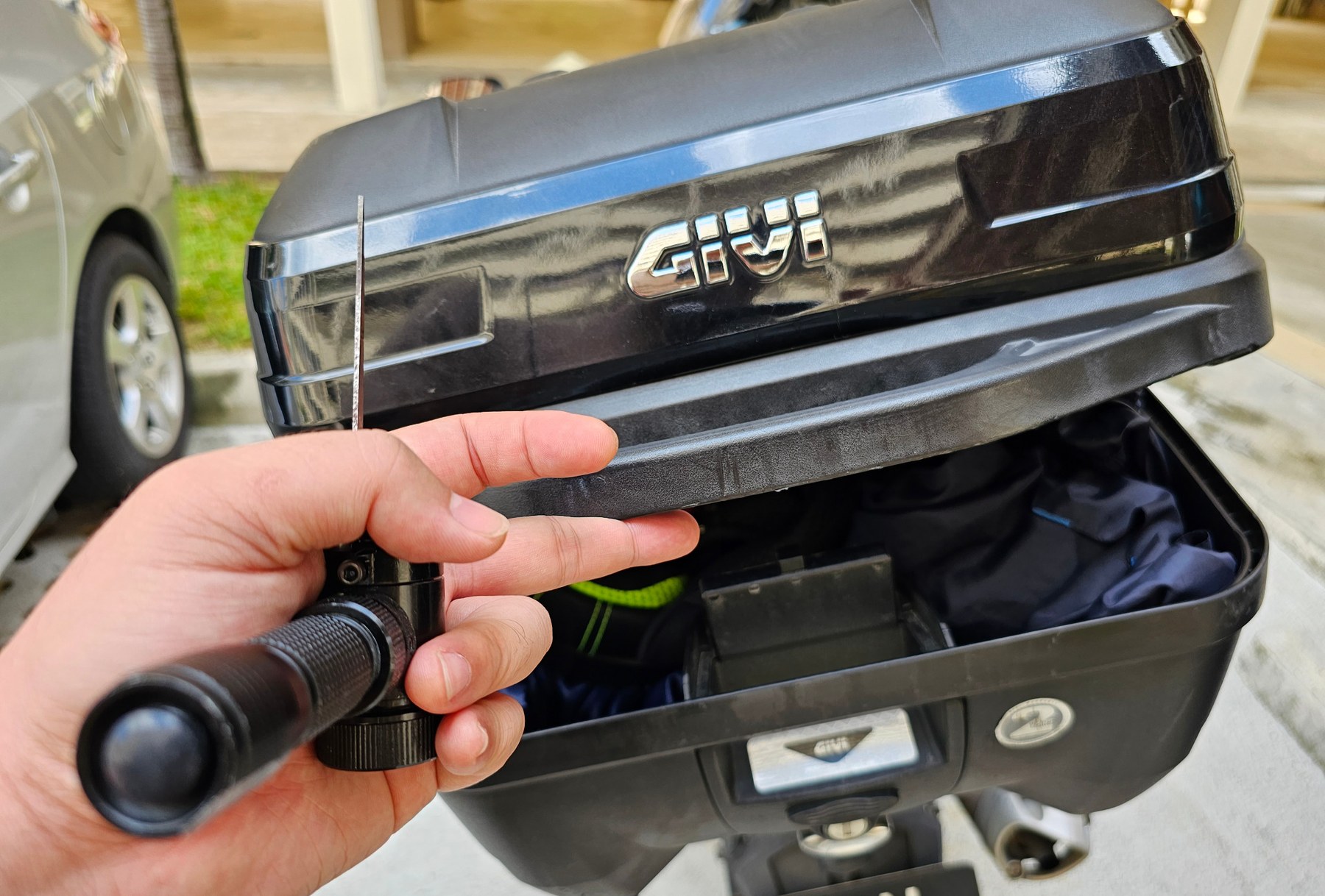 Unlocking Motorcycle Box Singapore locksmith