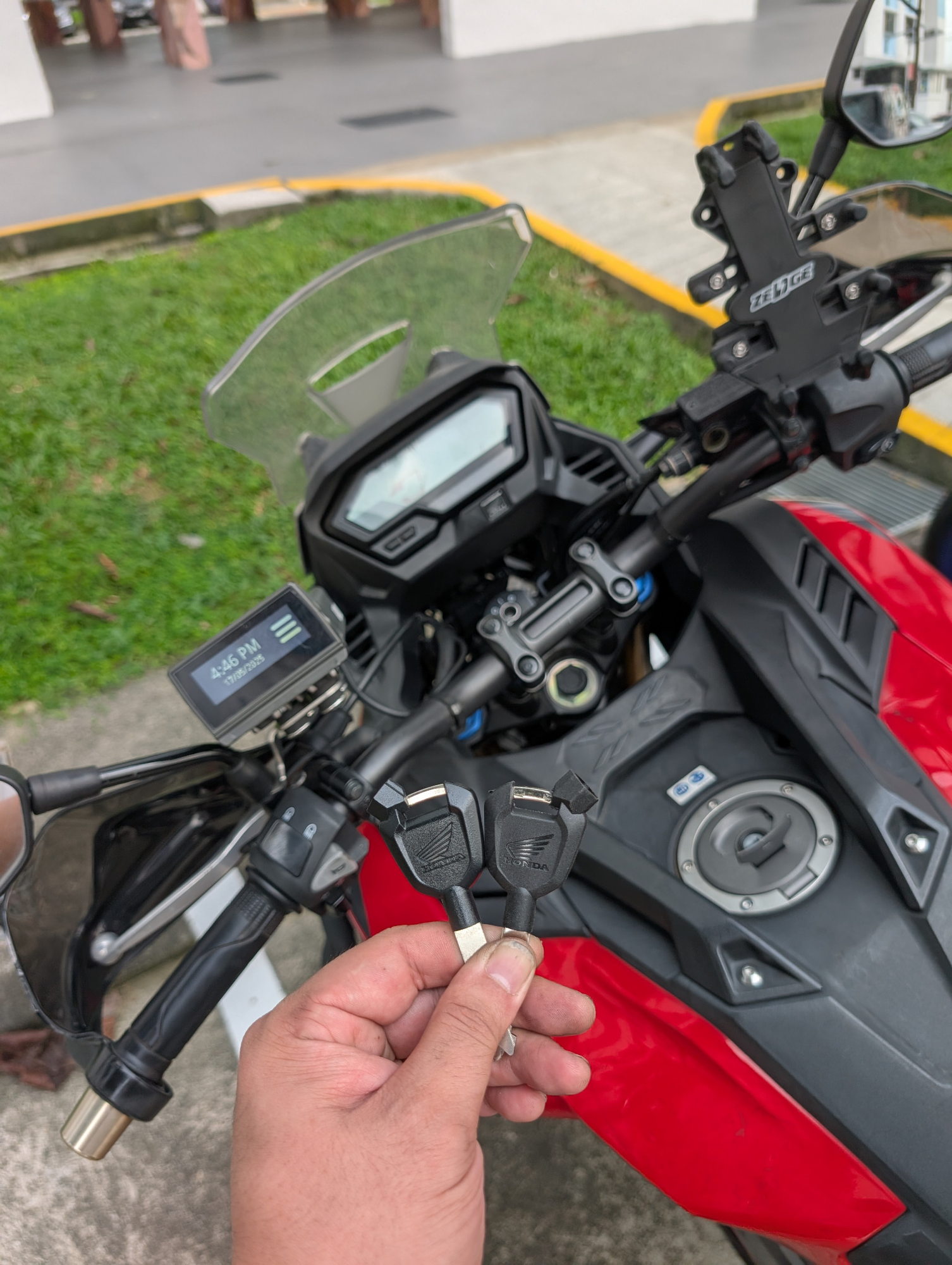 Duplicated Honda motorcycle spare keys