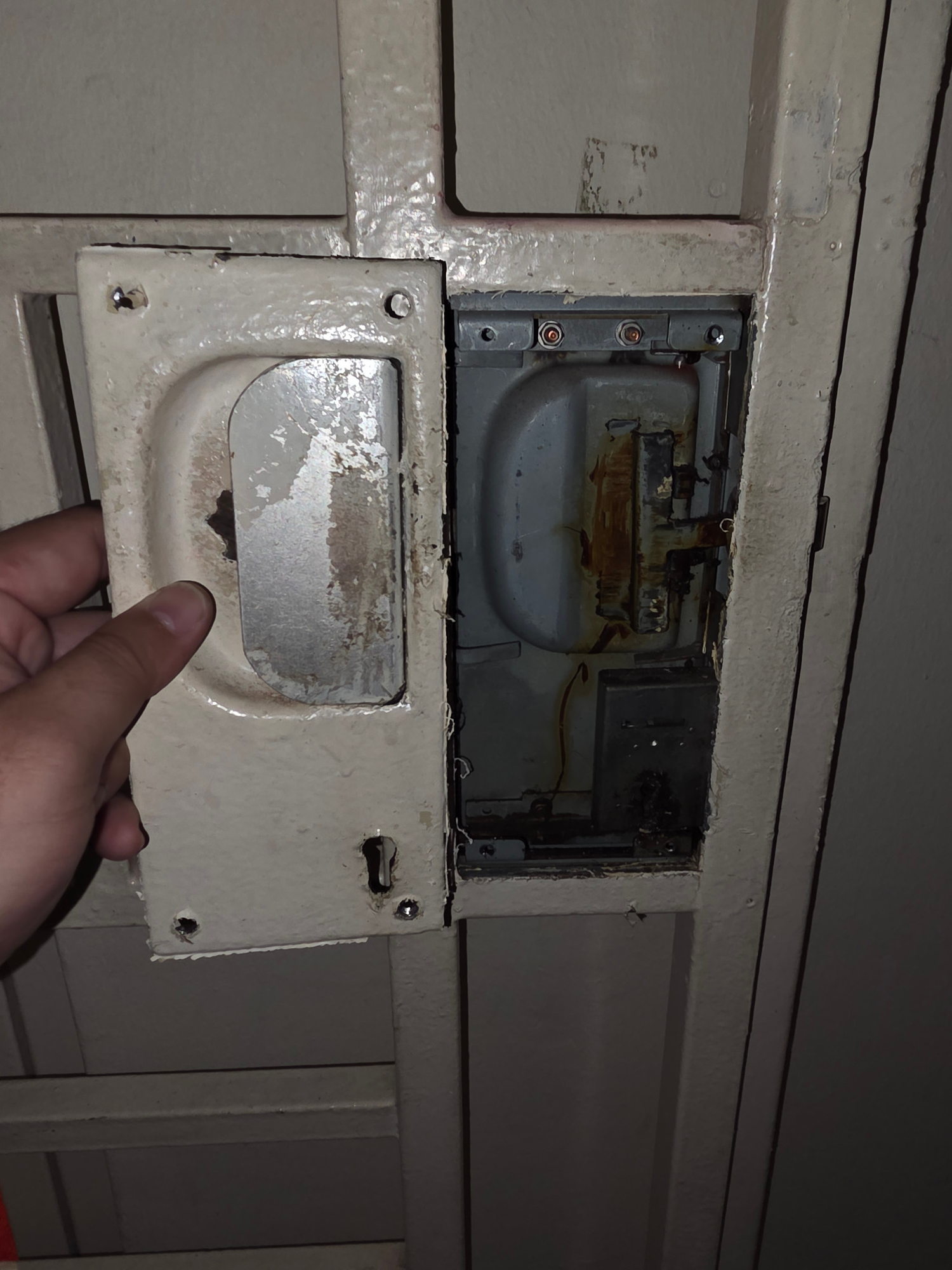 Repair and replacement work for a faulty or damaged gate locking mechanism.